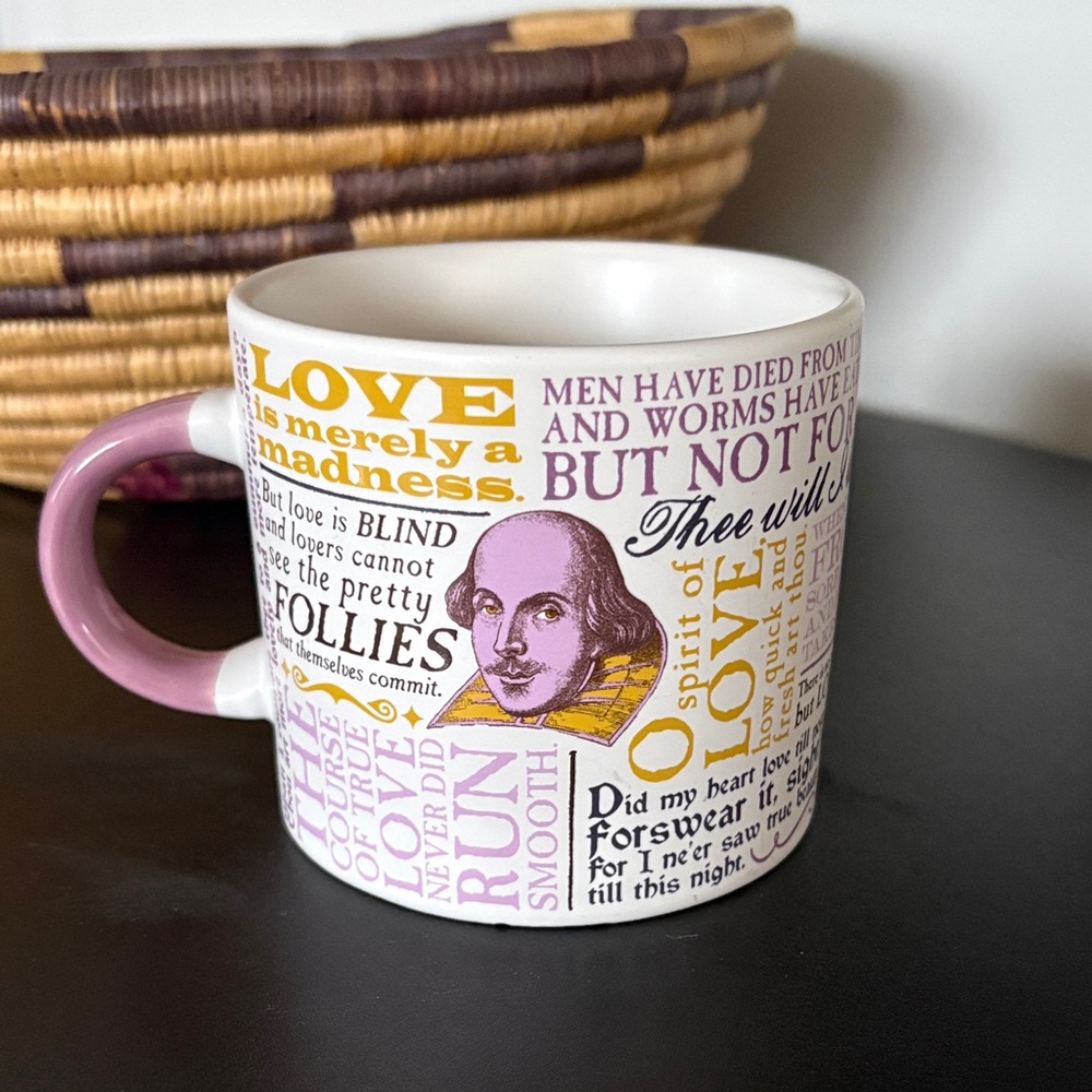 The unemployed philosopher’s guild Shakespearean Love quote mug